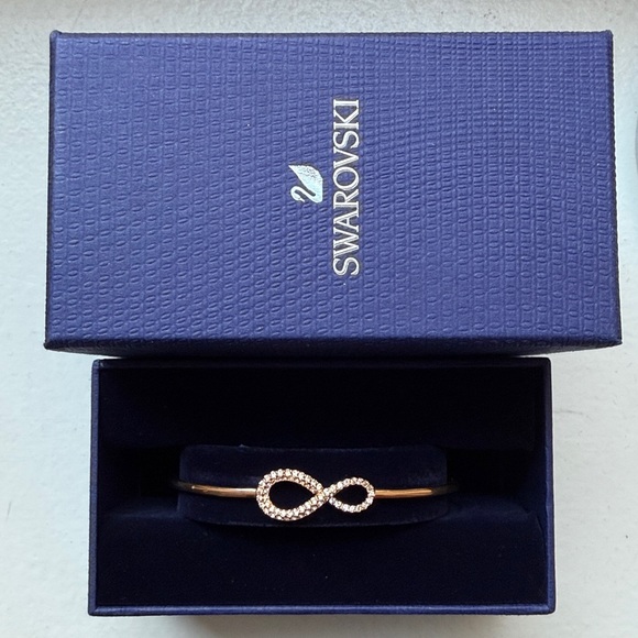 Swarovski Jewelry - Swarovski Rose Gold Infinity Crystal Bracelet